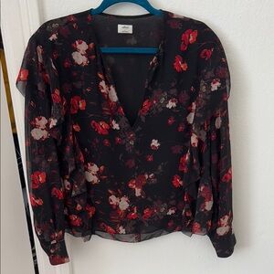 Aritzia Black Floral Women's Top